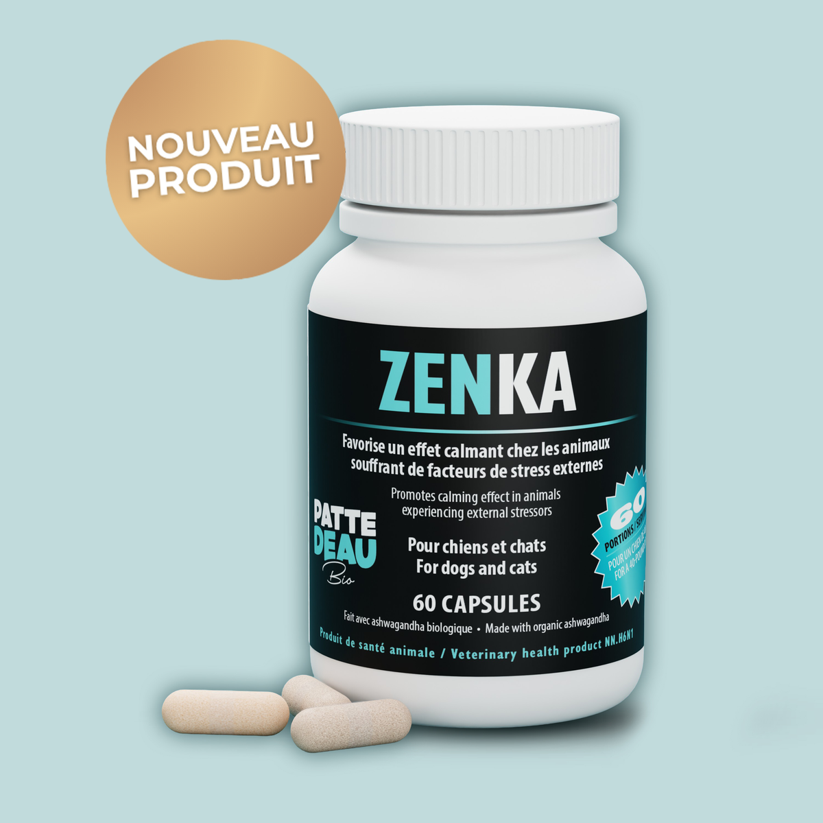 Zenka Net Zenka – Supplément naturel anti-anxiété pour chiens et chats ...